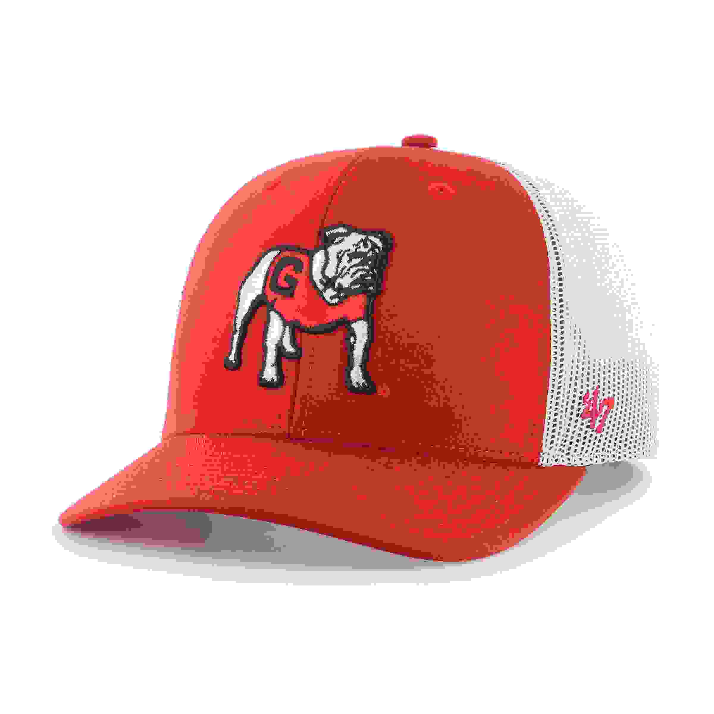 47 Georgia Bulldogs Ace Out Trucker Red Snapback Hat